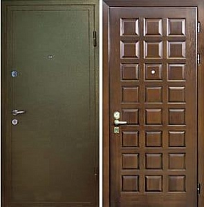Дверь металлическая входная Порошок/МДФ 1203